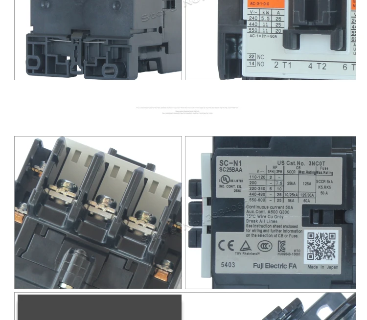 Контактор переменного тока AC24V 380V 220V 110V 3NO2NO1NC SC-N1 катушки
