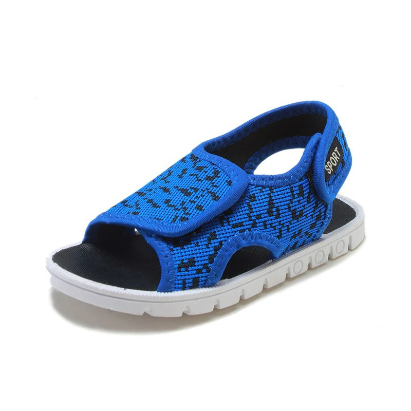 2019 New Children Sandals Boys and Girls Summer Shoes Breathable Leisure Kids Soft Sole Stretch Fabric Size 23-34 | Детская одежда и