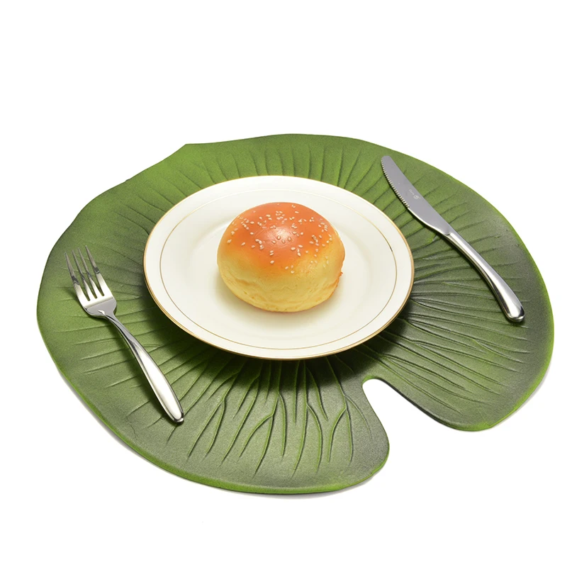 3 шт. форма листа лотоса EVA противоскользящие термостойкие плацемат