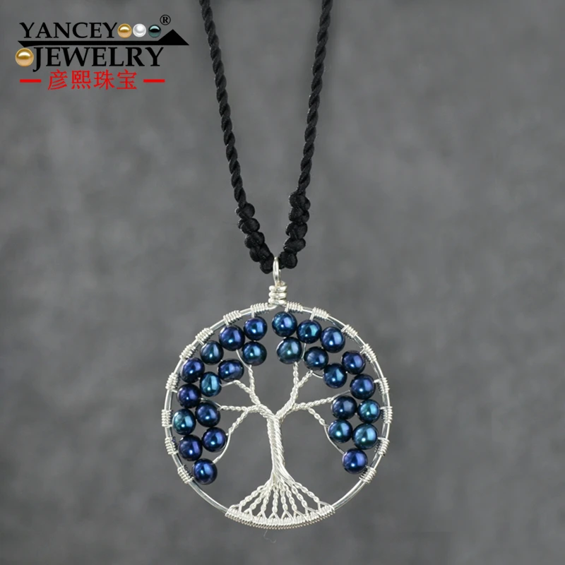 Янси оригинальный дизайн ювелирных изделий натуральный жемчуг fortune дерево жизнь