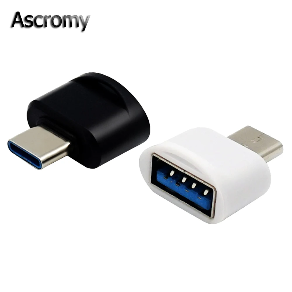 Ascromy USB C OTG адаптер брелок ремешок для Xiaomi Mi A1 Mi6 Honor 9 Samsung Galaxy Note 8 S8 Plus S9 Oneplus 5 T Type