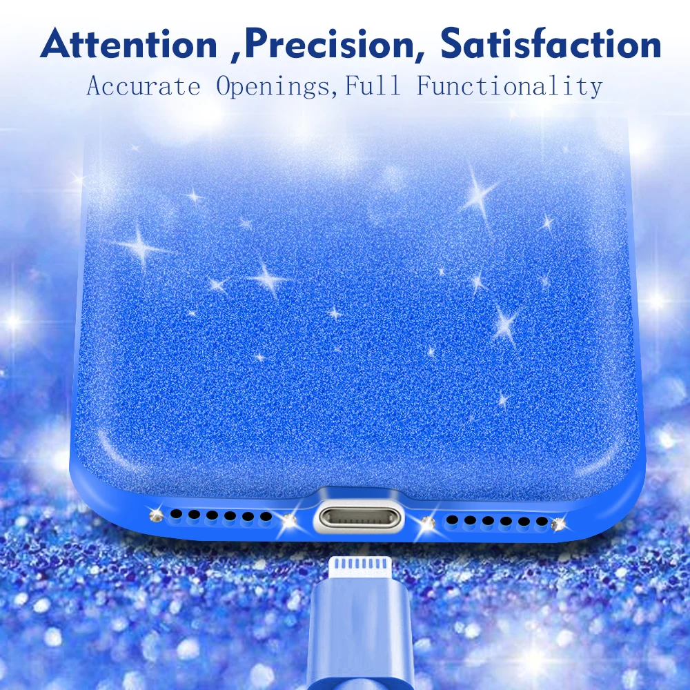 Portefeuille For iPhone 7 8 Plus X Luxury Glitter Bling Diamond Rhinestone Bumper Hard PC Back Cover Slim |