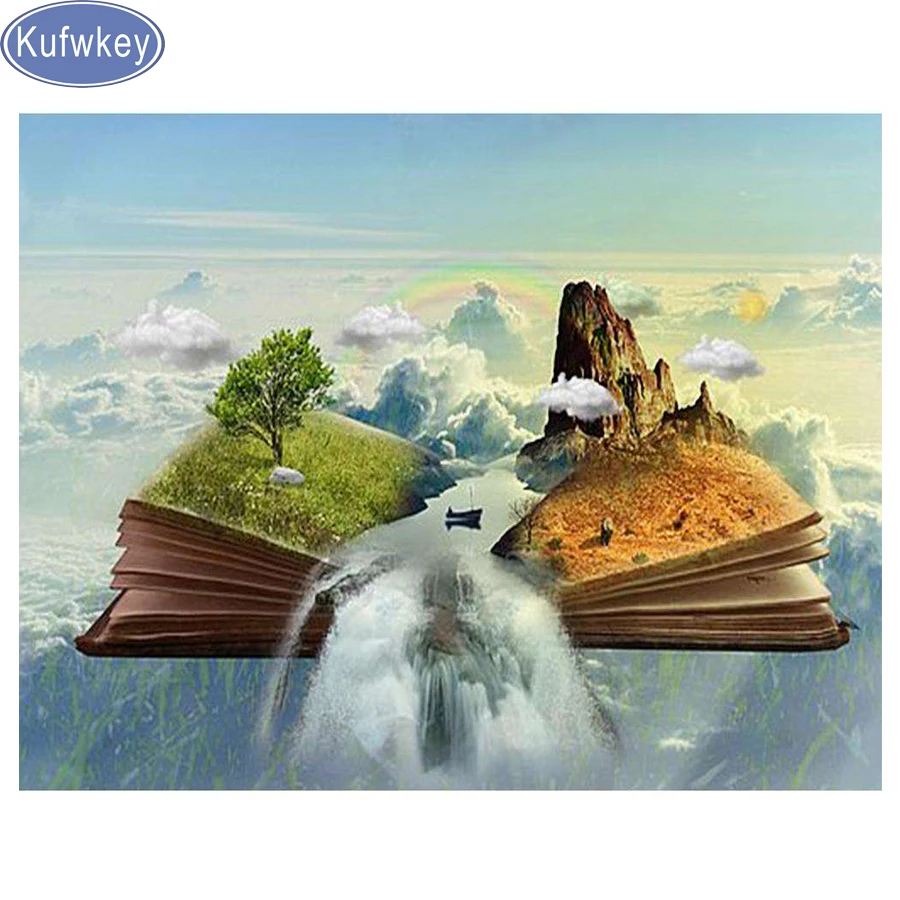 Природный пейзаж пользовательская фотография алмазная живопись книга гор