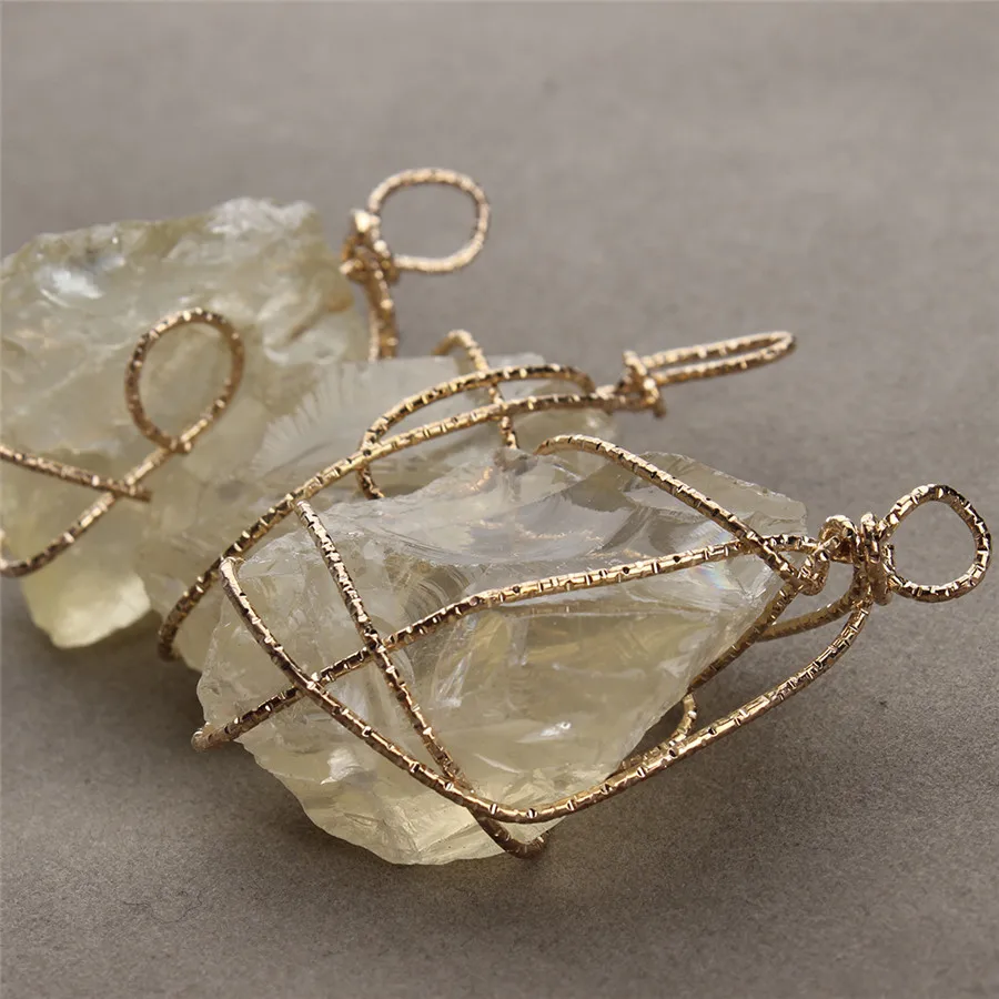 Легкое ожерелье кулон натуральный камень реики исцеляющий кристалл Druzy Drusy