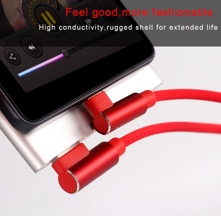 APPACS usb type-C кабель 2.4A USB C зарядное устройство Быстрая зарядка и синхронизация данных 90 градусов type-c кабель для samsung Note 8 S8 Oneplus USB-C