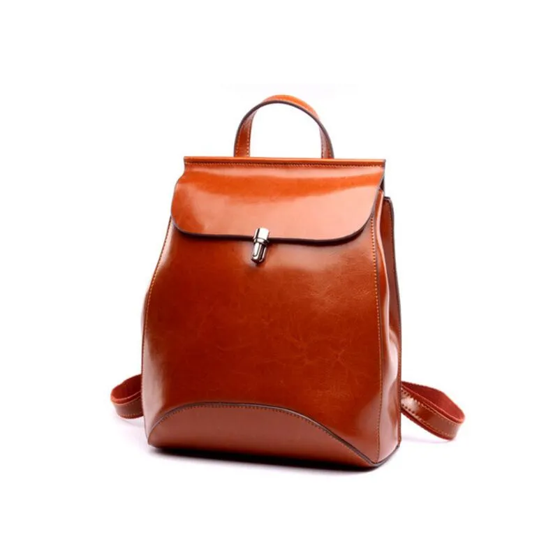 Женский рюкзак FoxTail & Lily из натуральной кожи винтажная сумка на плечо воловьей с