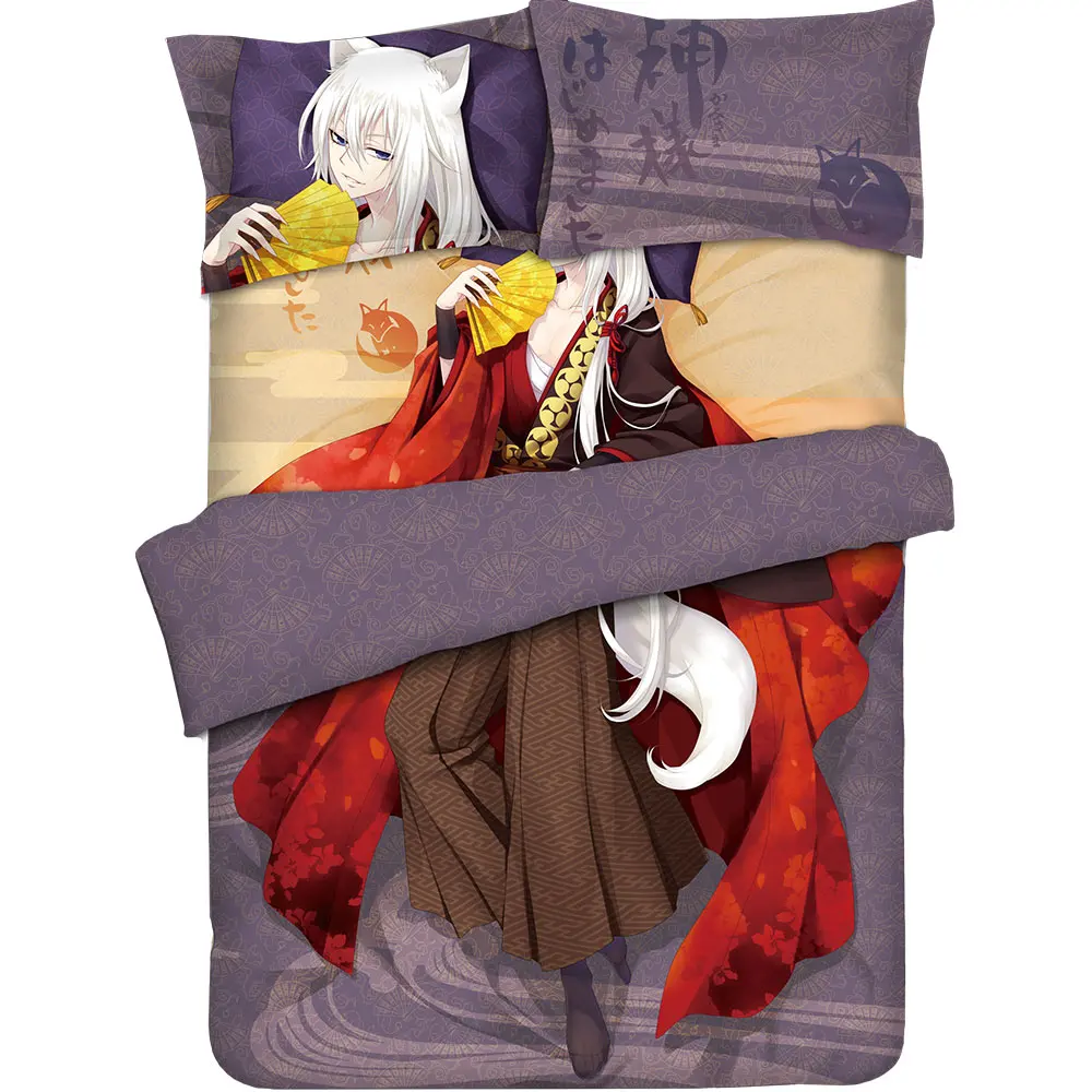 

Anime Kamisama Love Bedding Sets Kamisama Kiss Tomoe Comforter Set Bed Kamisama Hajimemashita Manga Clear Washable Home Decor