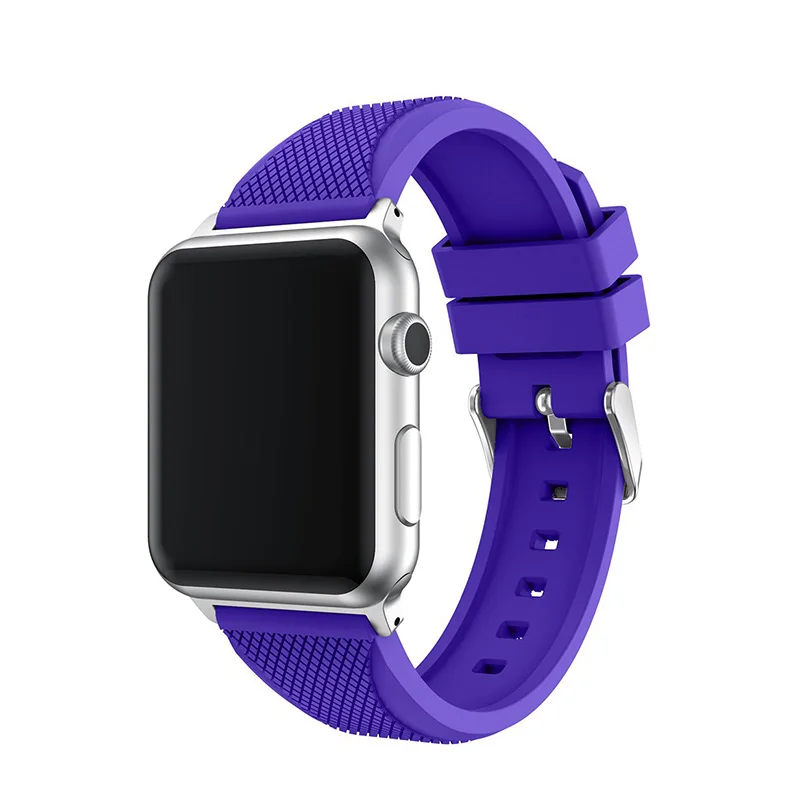 Новый популярный мужской женский силиконовый для часов Ремешок наручных Apple Watch