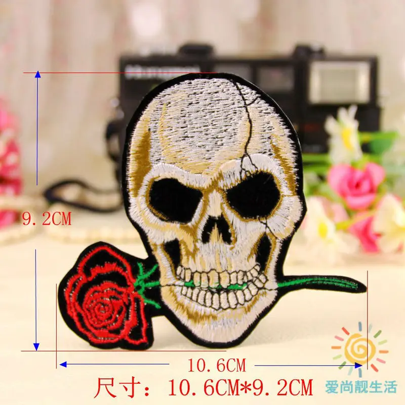 Термоклейкая нашивка с рисунком черепа для девочек и мальчиков | Дом сад