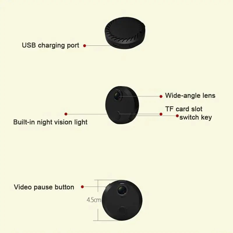 Wi Fi камера HDQ15 1080P инфракрасное ночное видение микро видеокамера 150 градусов