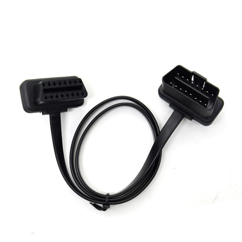 OBDII 60/100 см 16 контактный OBD 2 OBD2 Кабельный разъем диагностический инструмент ELM327