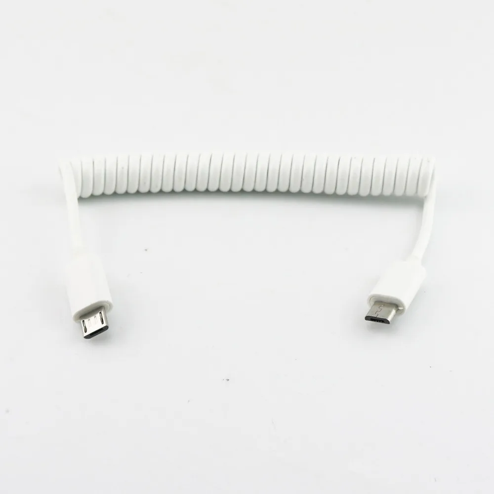 1x 3 фута/1 м USB Micro 5 Pin Штекерный штекер Спиральный адаптер Удлинительный