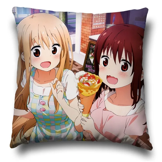 Милый мультфильм шаблон Наволочка с аниме Himouto! Umaru chan Наволочка Чехол Otaku подушки крышка подушки на уличные стулья