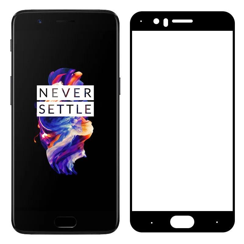 Tempered Glass For Oneplus 5 A5000 Full screen Cover Screen Protector Film For One plus 5 Five 1+5 5.5 Full Cover