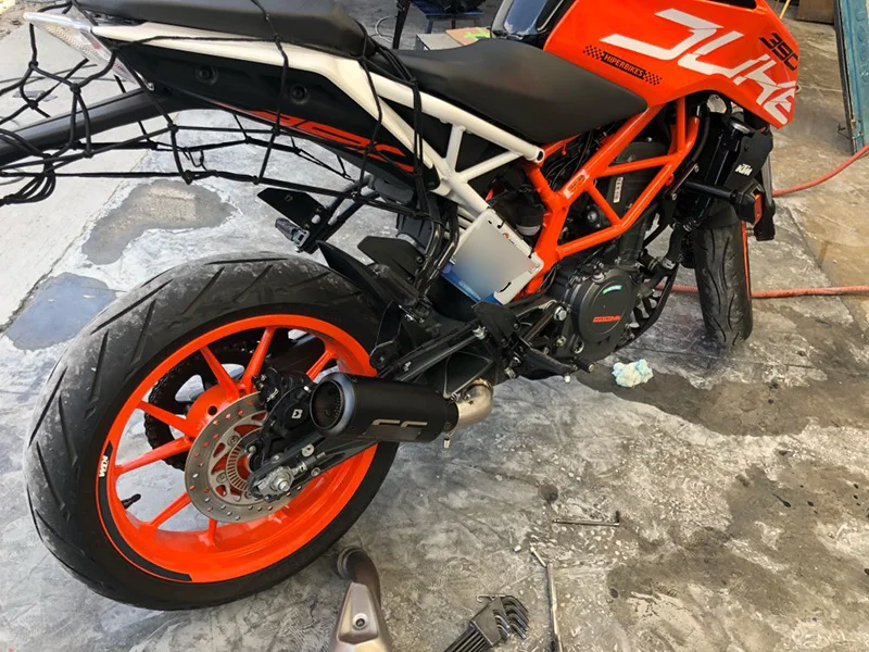 Слипоны для DUKE 250 390 RC390 Соединительная выхлопная труба мотоцикла средняя KTM 125