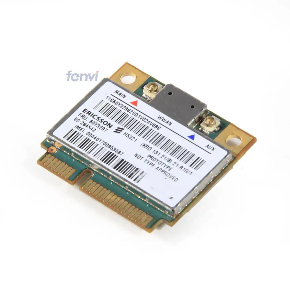 Ericsson H5321GW Mini PCI E Беспроводной 3 Г Wwan HSPA Модуль FRU 60Y3297 для IBM Thinkpad x1 Carbon X230 T430 T530 W530