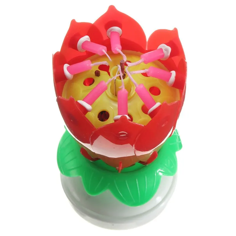 Декоративные свечи в виде цветка Рождества дня рождения восхитительные