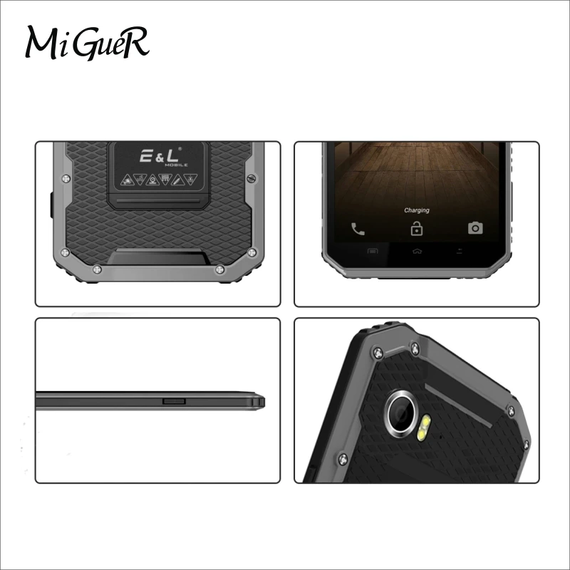 Оригинальный E & L W9 IP68 водонепроницаемый мобильный телефон 6 0 дюймов Android MTK6753