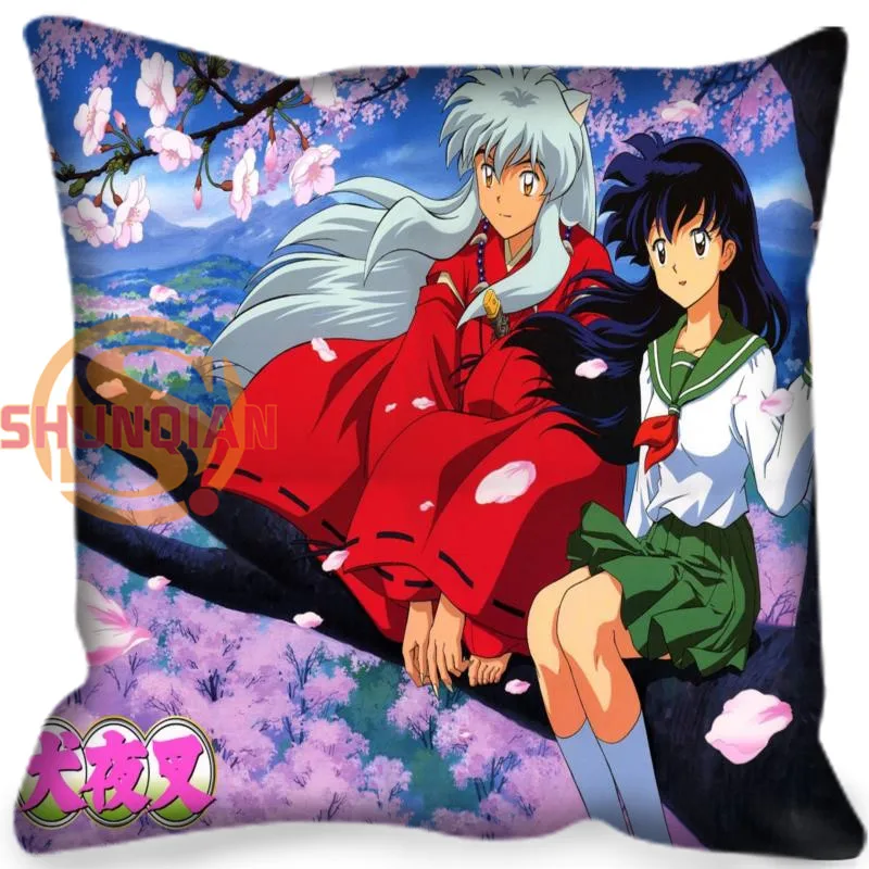 Индивидуальные наволочка Inuyasha декоративная квадратная Подушка на молнии крышка