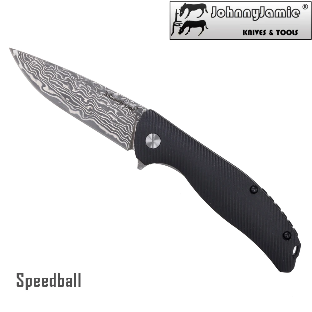Охотничий нож JohnnyJamie Speedball VG10 тактический карманный складной клинок из дамасской
