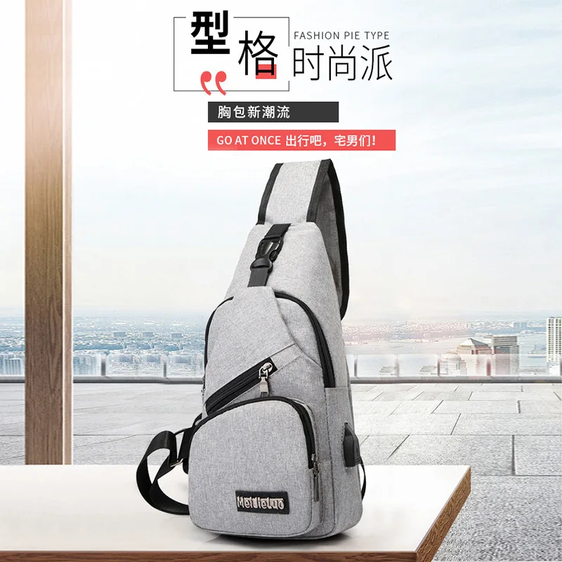 2019 Новое поступление мужской сумки на плечо зарядка через usb Crossbody Для мужчин Anti
