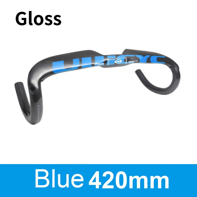 Ullicyc 420mm-gloss ULLICYC дорожный велосипедный гоночный матовый/глянец полностью углеродный руль Внутренний кабель углеродное волокно для велосипеда, руль 31,8*400/420/440 мм WB240 - Цвет: Ullicyc 420mm-gloss