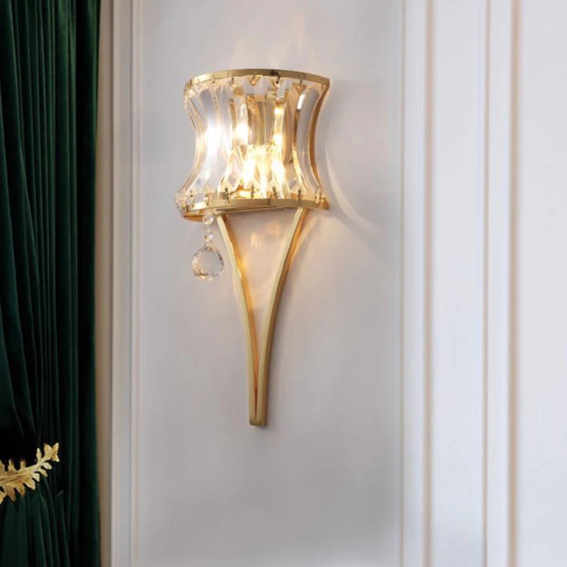 Post-Modern LED crystal wall sconces Modern iron lamps decorative home lighting living room corridor bedroom light | Освещение