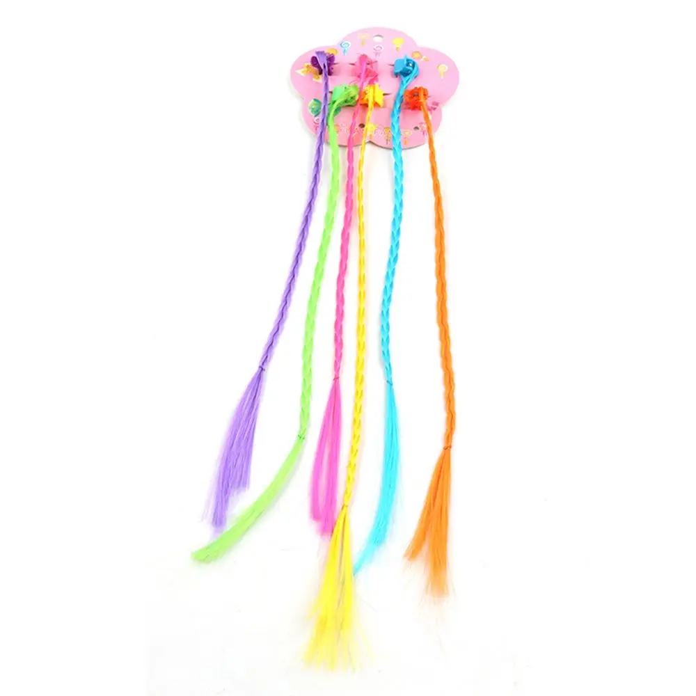 Hair Claws B Новые девушки красочные парики конский хвост волосы головные украшения с узором резинки красота резинки для волос Головные уборы Детские аксессуары для волос головная повязка - Цвет: Hair Claws B