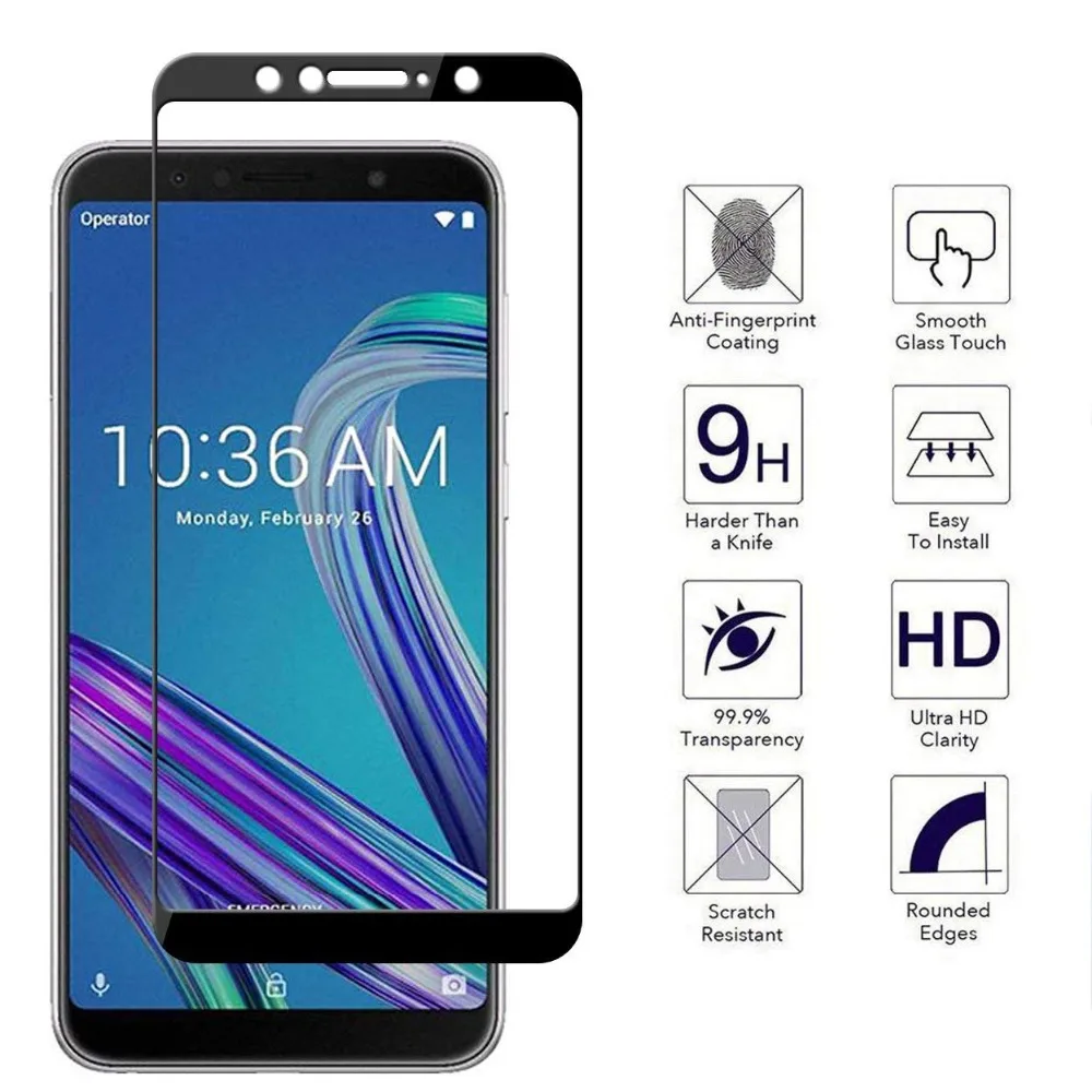 Закаленное стекло Asus ZenFone Max Pro M1 ZB602KL ZB601KL ZB570TL ZB555KL 3 4 5 Z Lite ZS620KL ZE620KL ZC520KL ZC520TL