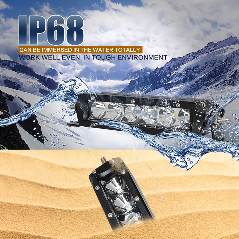 7 дюймовая Однорядная комбинированная световая мини панель для внедорожника