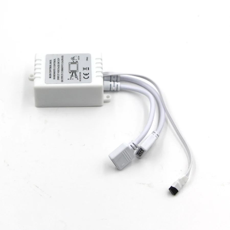 24 Keys DC12V Dual Connectors Output IR Remote RGB Controller lamp Dimmer For 10M 5M 3528 2835 5050 LED Strip light | Освещение