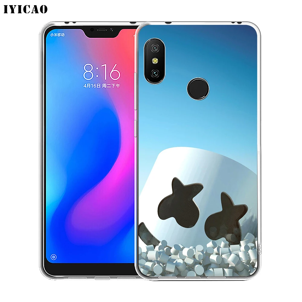IYICAO Marshmello DJ Мягкий силиконовый чехол для телефона для Xiaomi Redmi 4A 5A 6A Note 7 6 5 Pro Plus Redmi 4X 5A Prime Cover