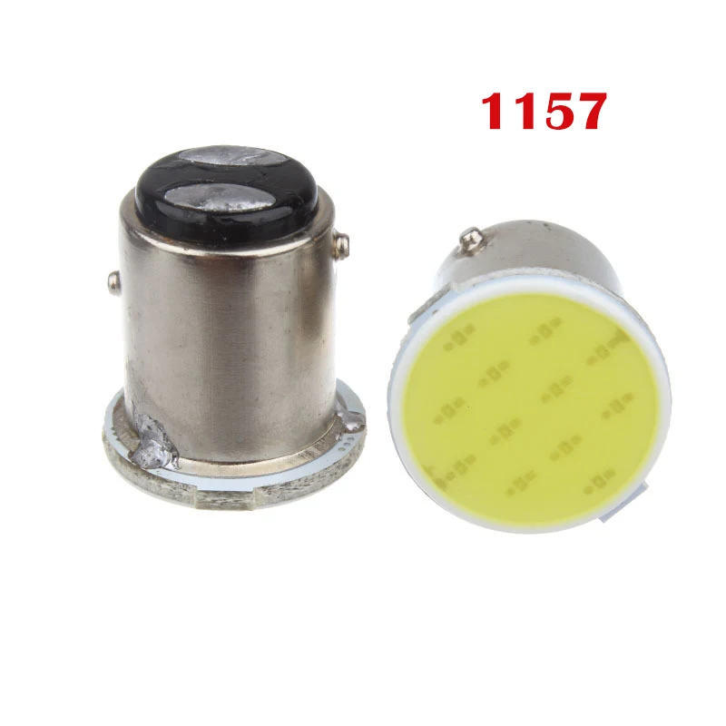 YOSHOW 100pcs S25 COB 3W Bulb Led Light P21W 12SMD LED Auto Car Brake Tail Turn Signal Reverse Parking Backup Lamp | Автомобили и