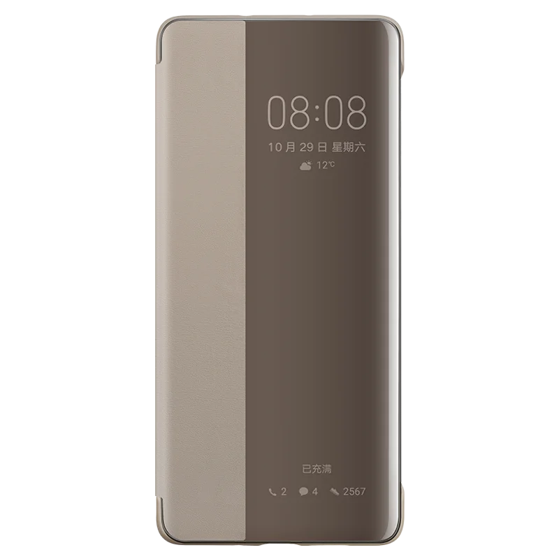 Чехол Funda со склада huawei P30 Pro оригинальный официальный кожаный флип чехол для