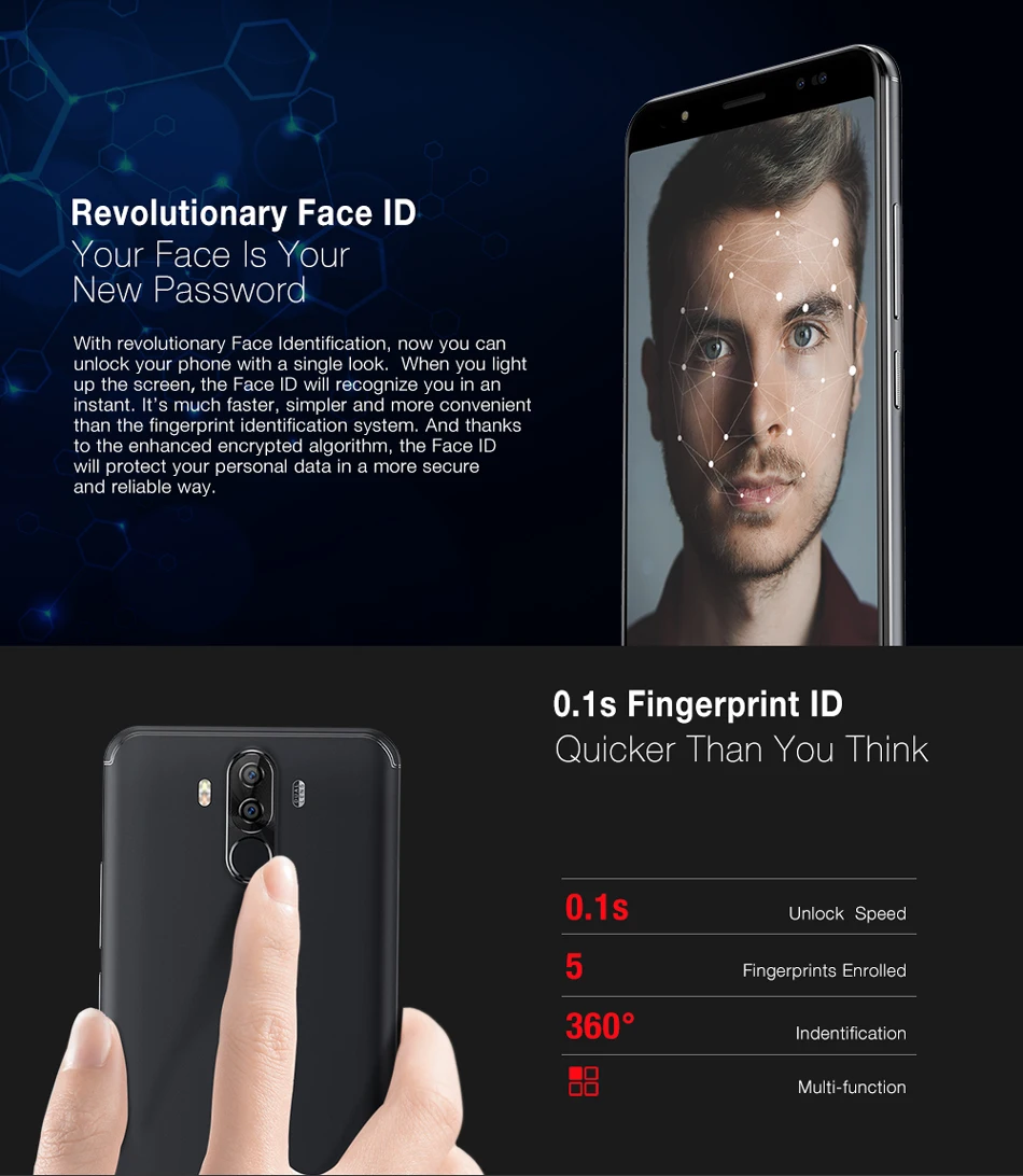 Ulefone Power 3 смартфон с восьмиядерным процессором 6080 мАч ОЗУ 6 ГБ ПЗУ 64 дюймов 18:9 FHD + 4
