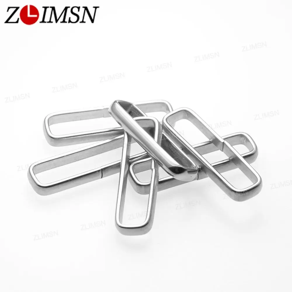 

ZLIMSN 6pcs Stainless Steel Watch Buckle Replacement Watchbands Polished Nylon Watch Bands ZULU Rings Relojes Hombre