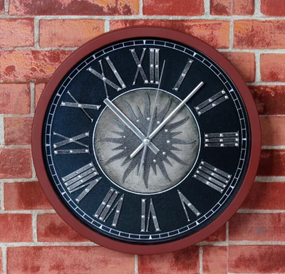 European retro 3D metal rivet Roman numerals wall clock metallic Titan art clocks home decor decoration free shipping | Дом и сад