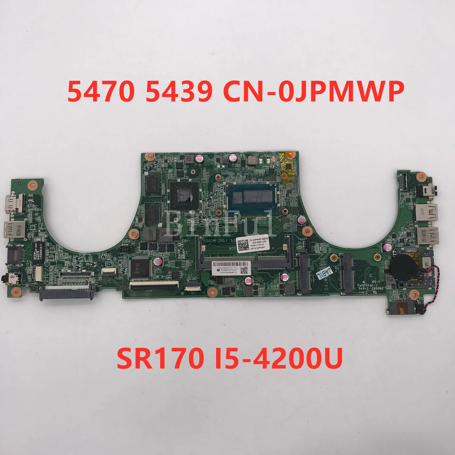 Высокое качество материнская плата для ноутбука 5439 дюймов Φ 0JPMWP DAJW8CMB8E1 с SR1EE CN-0JPMWP