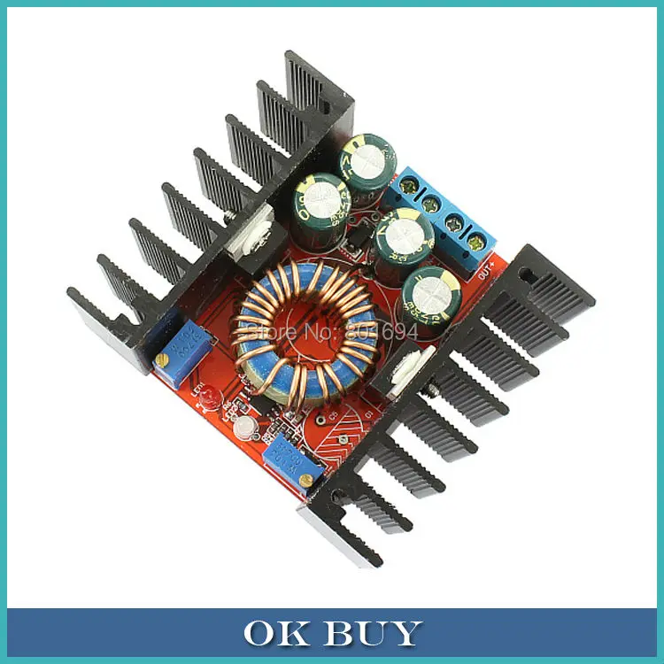 DC понижающий преобразователь 10A 24V/12V светодиодный драйвер CC CV зарядка от 7 32V до 0 8
