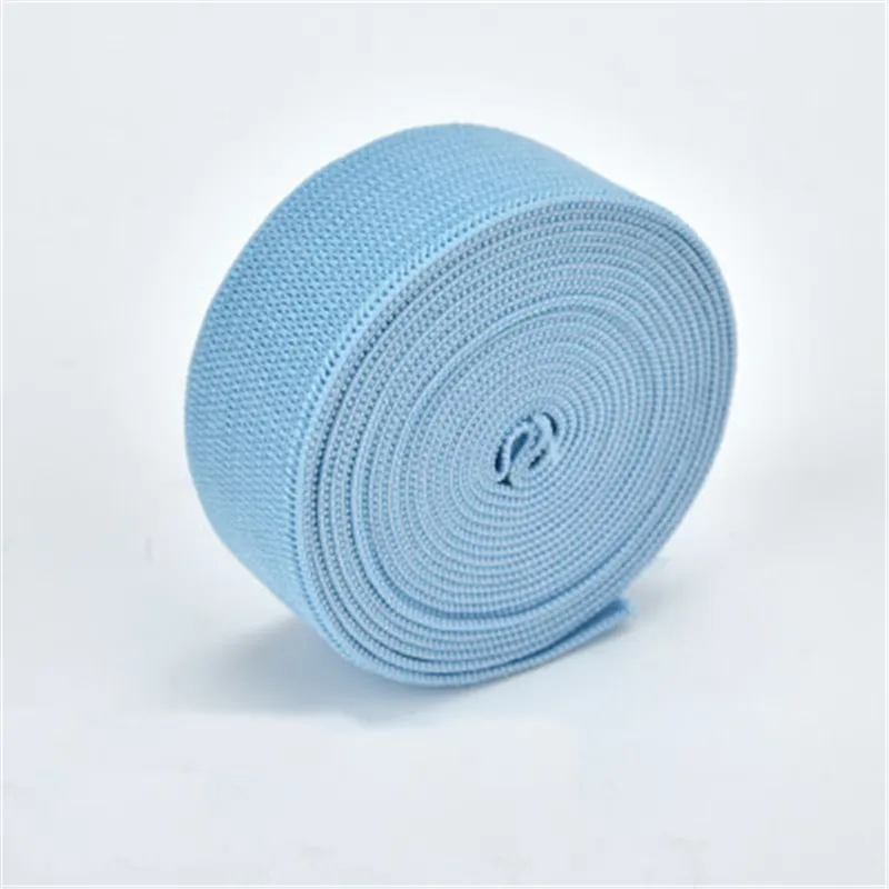 light blue 2 см 2,5 см цветные нейлоновые резинки 20 мм 25 мм резинки для одежды, брюк, сумок, нижнего белья, брюк, аксессуары для домашнего шитья, сделай сам - Цвет: light blue