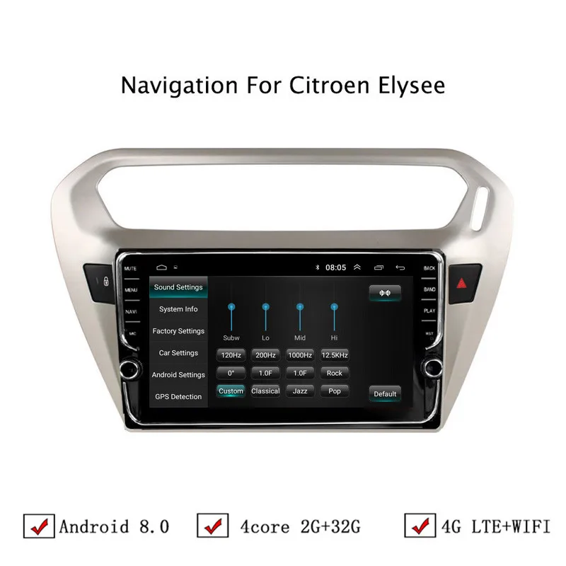 9 &quotAndroid 6 0/8 1 Автомобильная dvd навигационная система для peugeot 301/Citroen Elysee