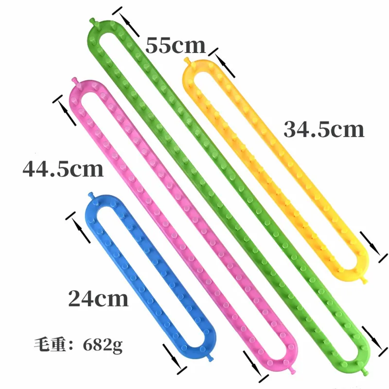 Набор длинных вязальных станков 4 размера набор для вязания с помпоном рукоделия