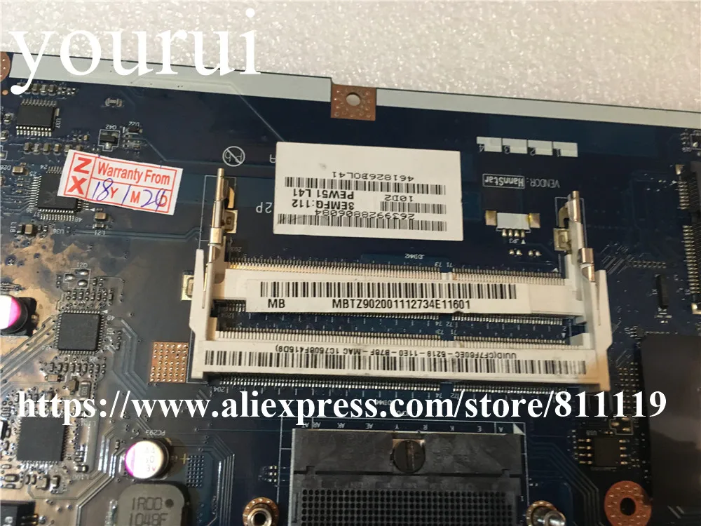 LA-5892P MBTZ902001 MB.TZ902.001 для материнской платы ноутбука ACER 5741 протестирована HM55 DDR3 |