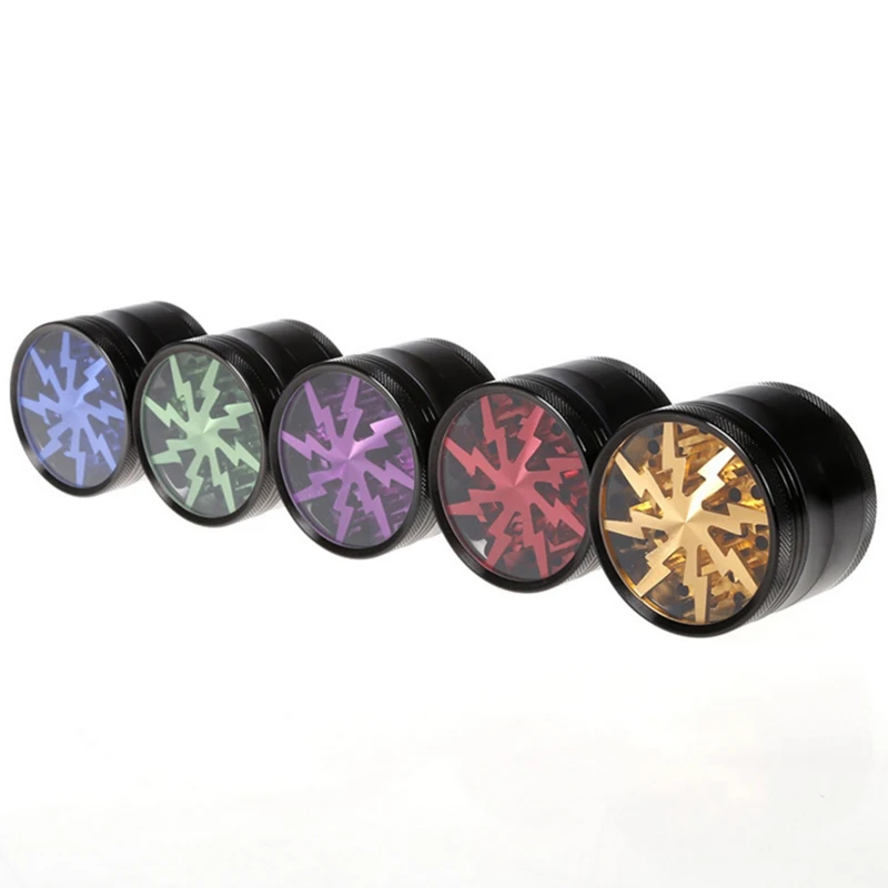 63 мм Роскошная четырехслойная Подарочная шлифовальная машина курительная