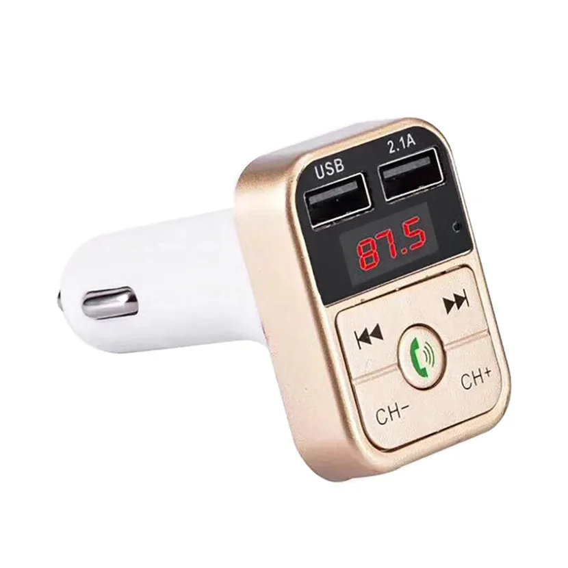 Авто двойной USB Bluetooth4.1 Handsfree Car Kit Зарядное устройство FM передатчик MP3 плеер A2B2|fm