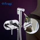 Смеситель для биде Frap F7505, латунный душевой кран, одна ручка, настенное крепление, ручной распылитель, Круглый душевой смеситель для туалета