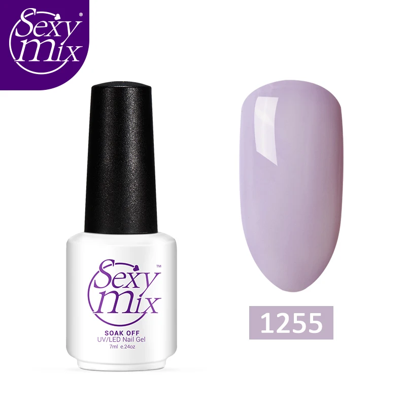 1255 Sexymix, 119 цветов, стойкий УФ-гель для ногтей, высокое качество, замачиваемый, для маникюра, лак для ногтей, для салона, УФ-эмаль, 7 мл, Гель-лак - Цвет: 1255