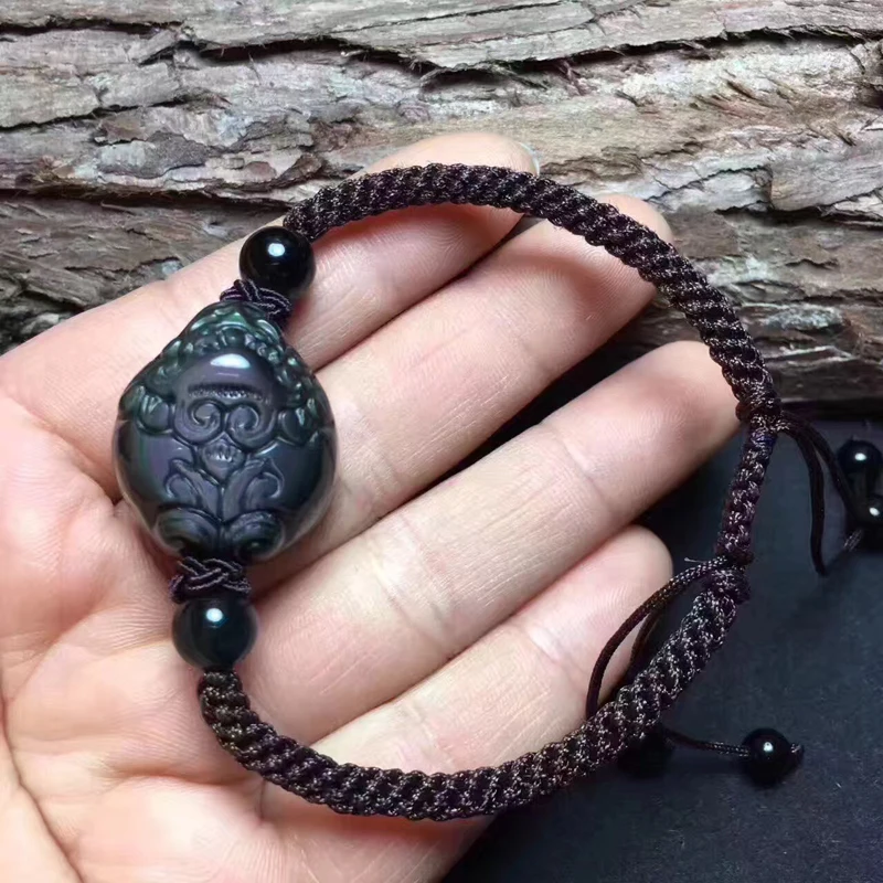 Открытый натуральный цвет глаз брикет подвески мужской браслет ожерелья