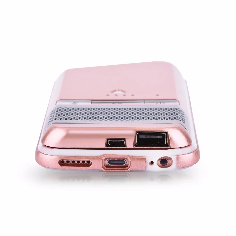 Модный чехол 3 в 1 чехлы для телефонов внешний аккумулятор 1800 мАч Bluetooth динамик