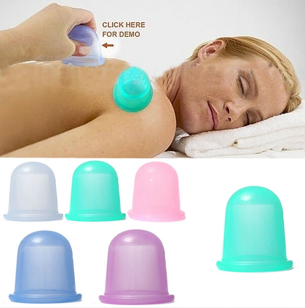 Акупунктурный массажный набор для терапии высокое качество 2 силиконовых чашки